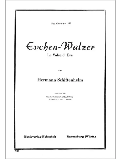 Evchen Walzer
